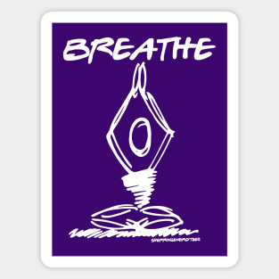 Breathe Yoga Pose v3 Magnet